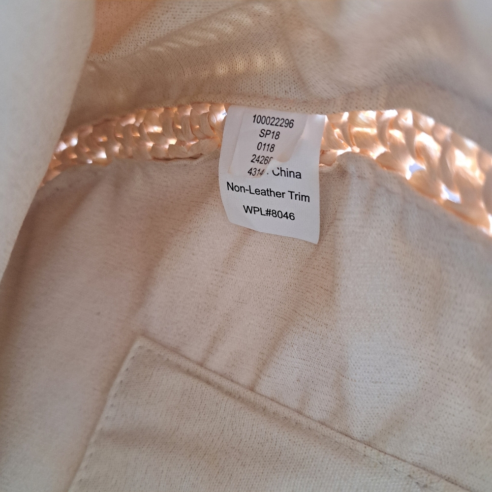 INC Melani Woven Straw Circle Bag/Purse, Natural, Vegan Leather Straps - Picture 8 of 10